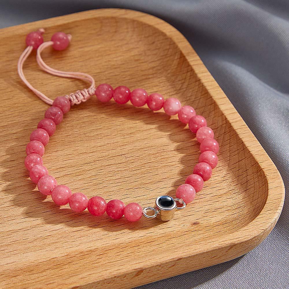 Personalized Photo Projection Beads Bracelet Sincere Gift For Her - Myphotowallet