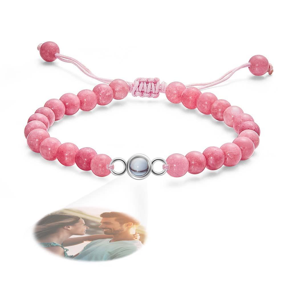 Personalized Photo Projection Beads Bracelet Sincere Gift For Her - Myphotowallet