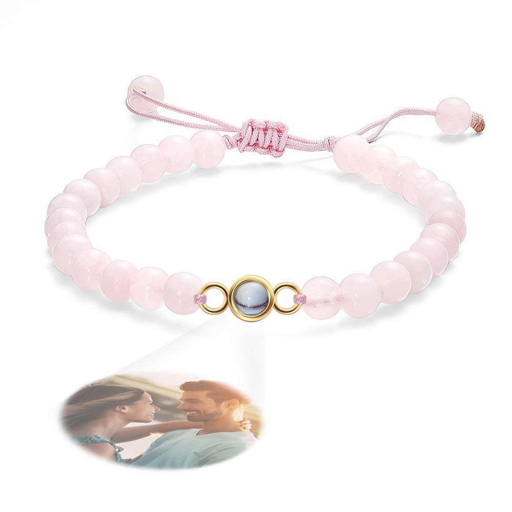 Personalized Photo Projection Beads Bracelet Sincere Gift For Her - Myphotowallet