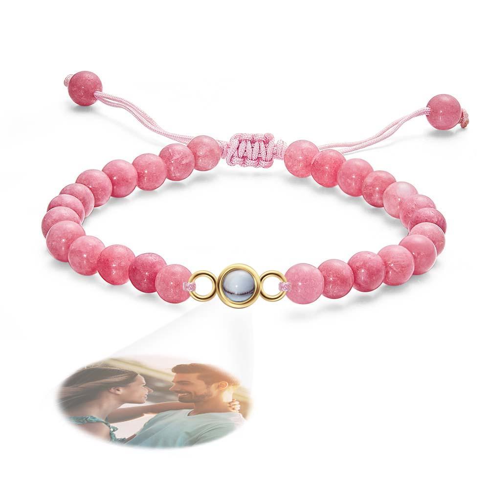 Personalized Photo Projection Beads Bracelet Sincere Gift For Her - Myphotowallet