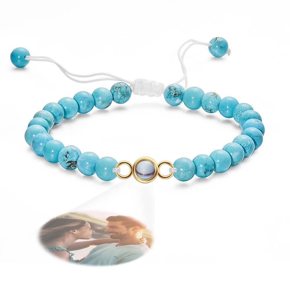 Personalized Photo Projection Beads Bracelet Sincere Gift For Her - Myphotowallet