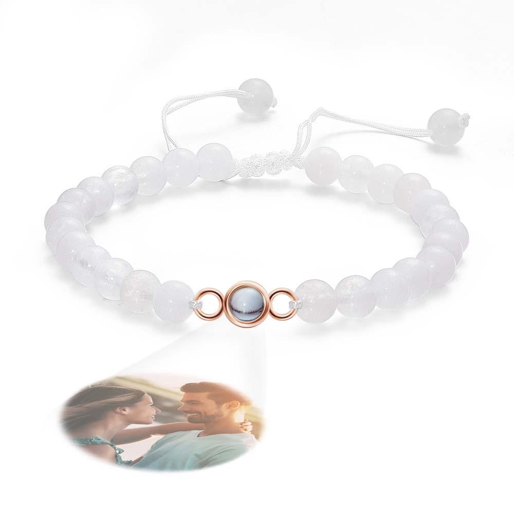 Personalized Photo Projection Beads Bracelet Sincere Gift For Her - Myphotowallet