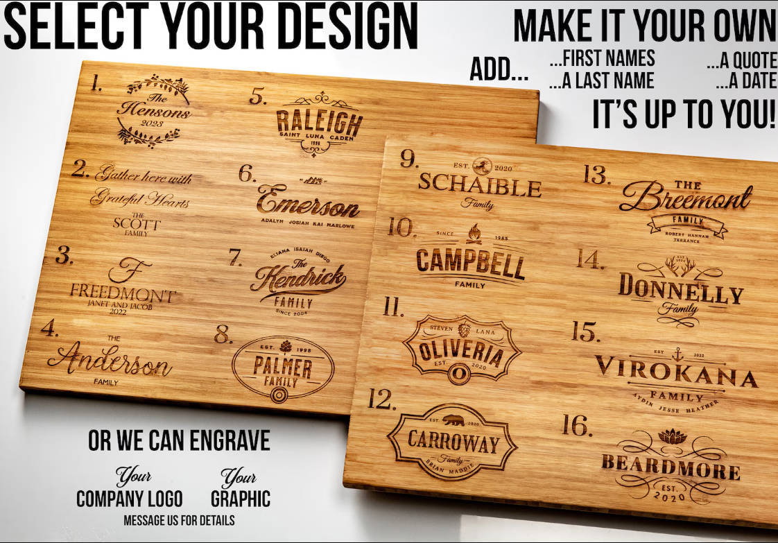 Wood Wall Mount For Keychains - Personalized Engraved Family Names