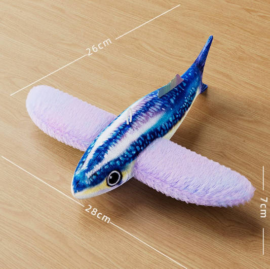 Interactive Cat Toys Rechargeable Flying Bird Cat Toy Chirping Flapping Bird(no Flying) Can Add Catnip Touch Activated Plush Toy