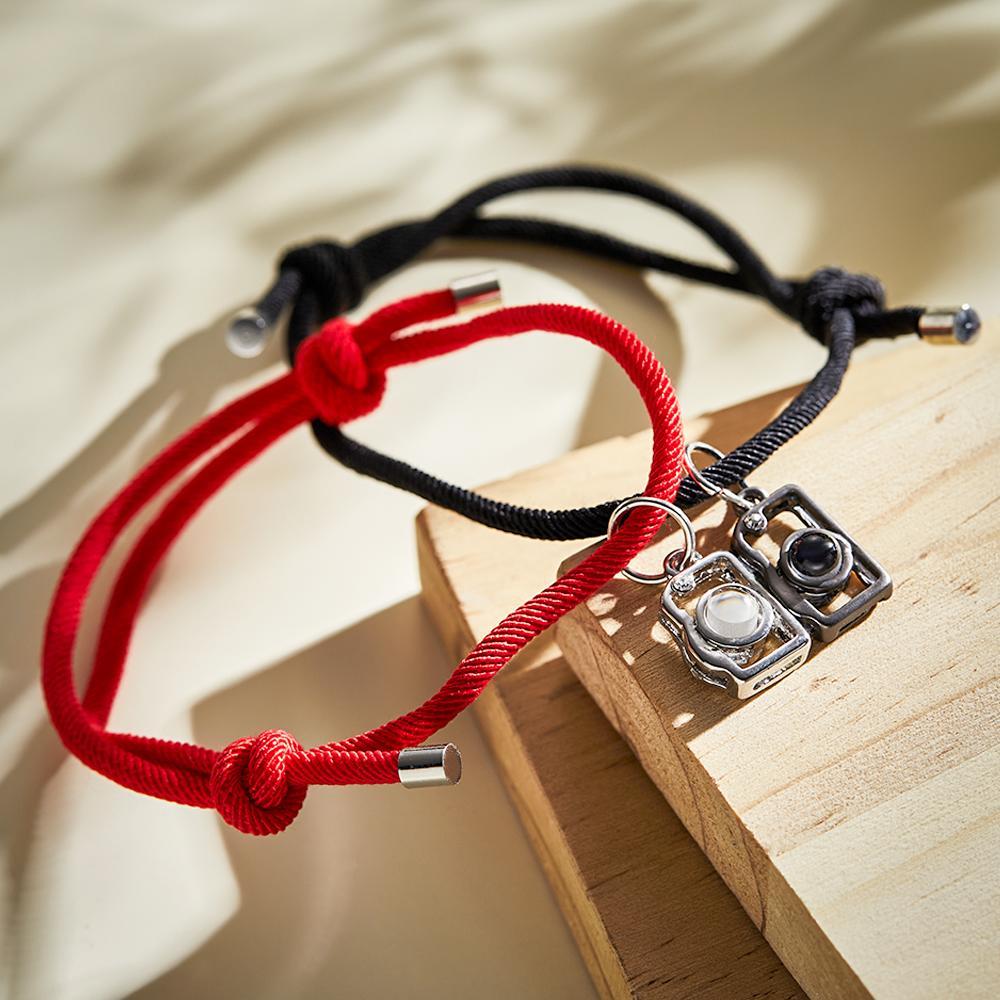Custom Projection Photo Bracelet Creative Camera Couple Gifts - 