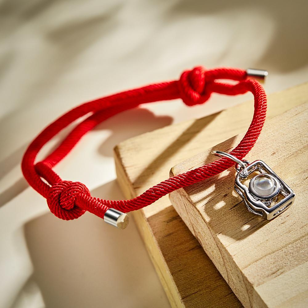 Custom Projection Photo Bracelet Creative Camera Couple Gifts - 