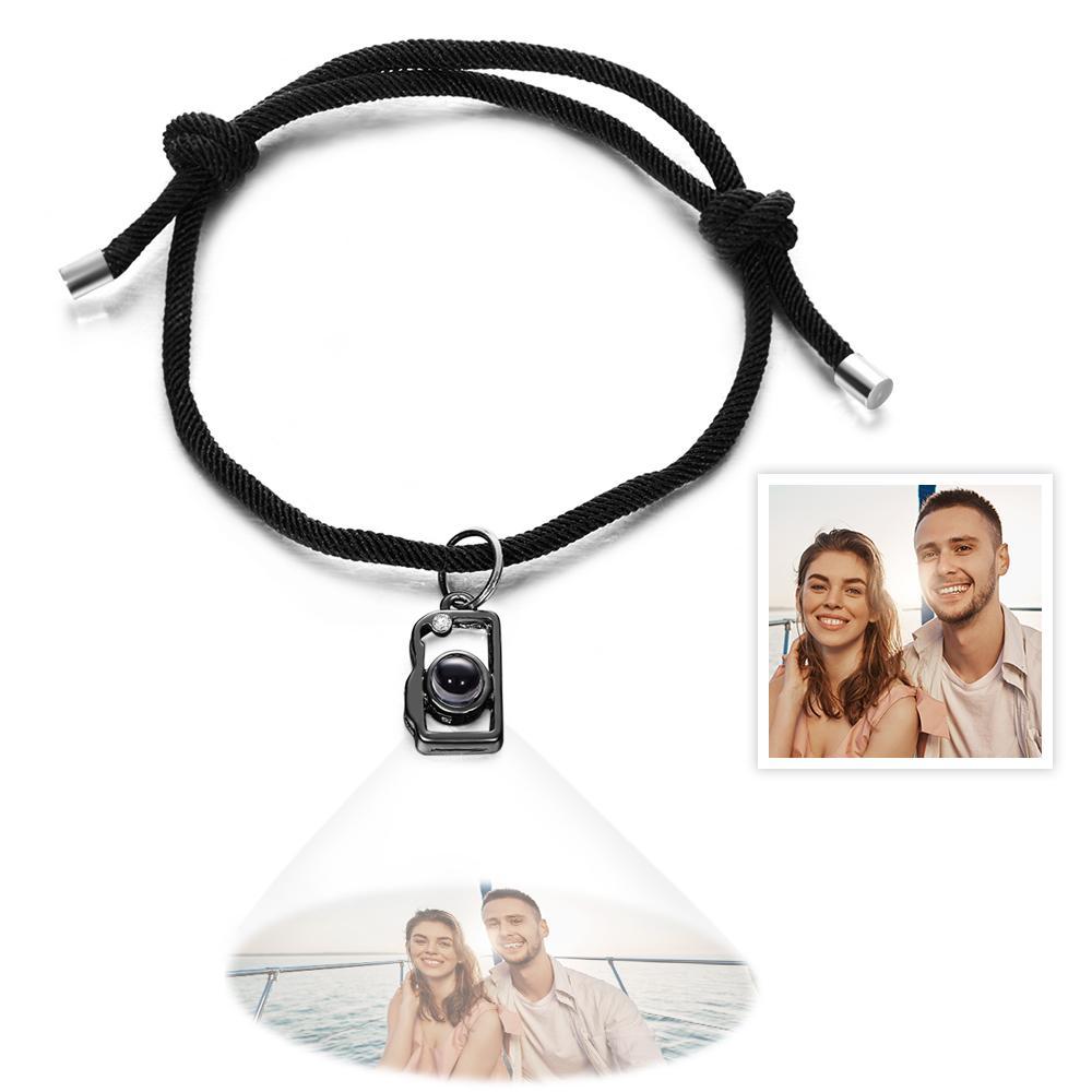 Custom Projection Photo Bracelet Creative Camera Couple Gifts - 