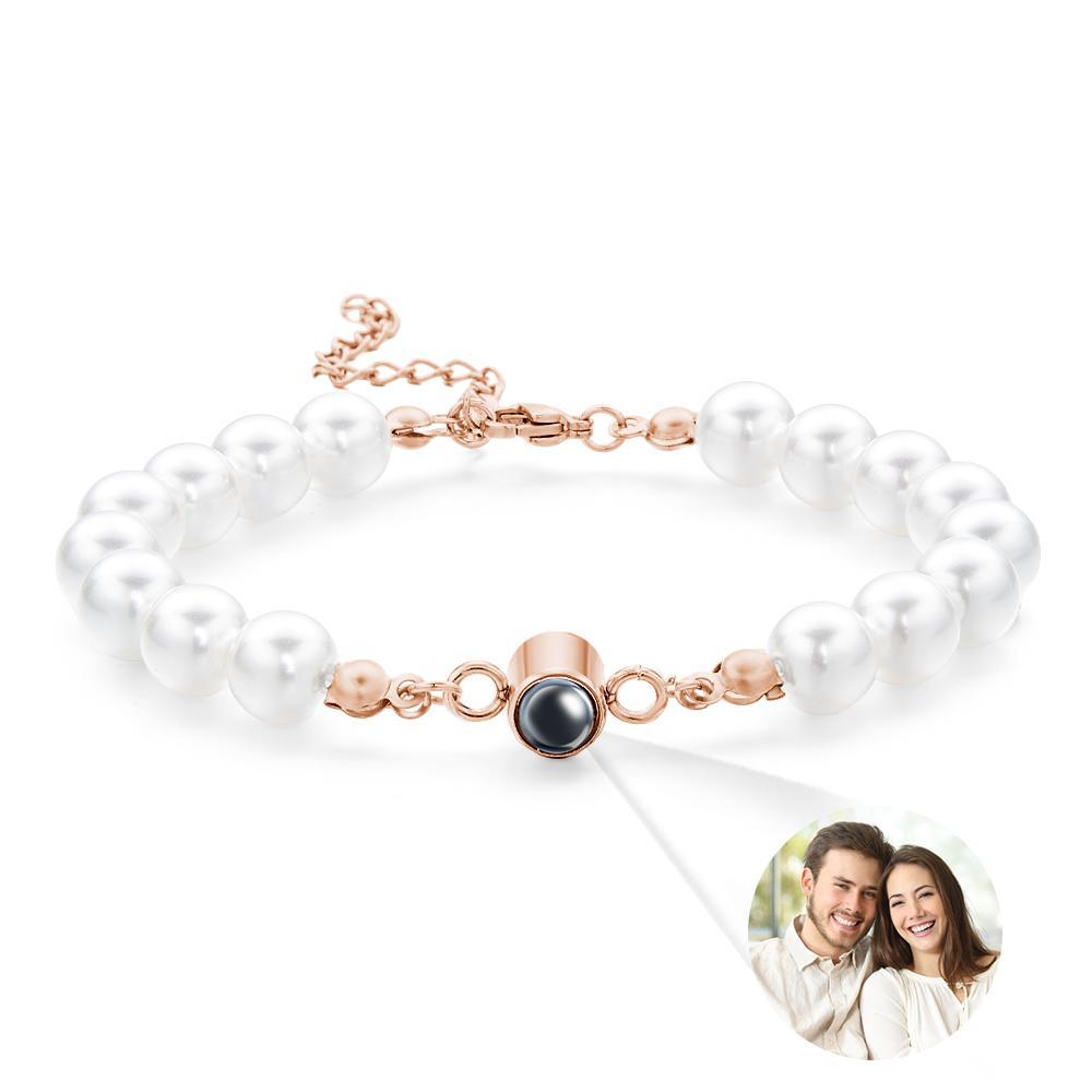 Custom Projection Bracelet Pearl Romantic Gift - 