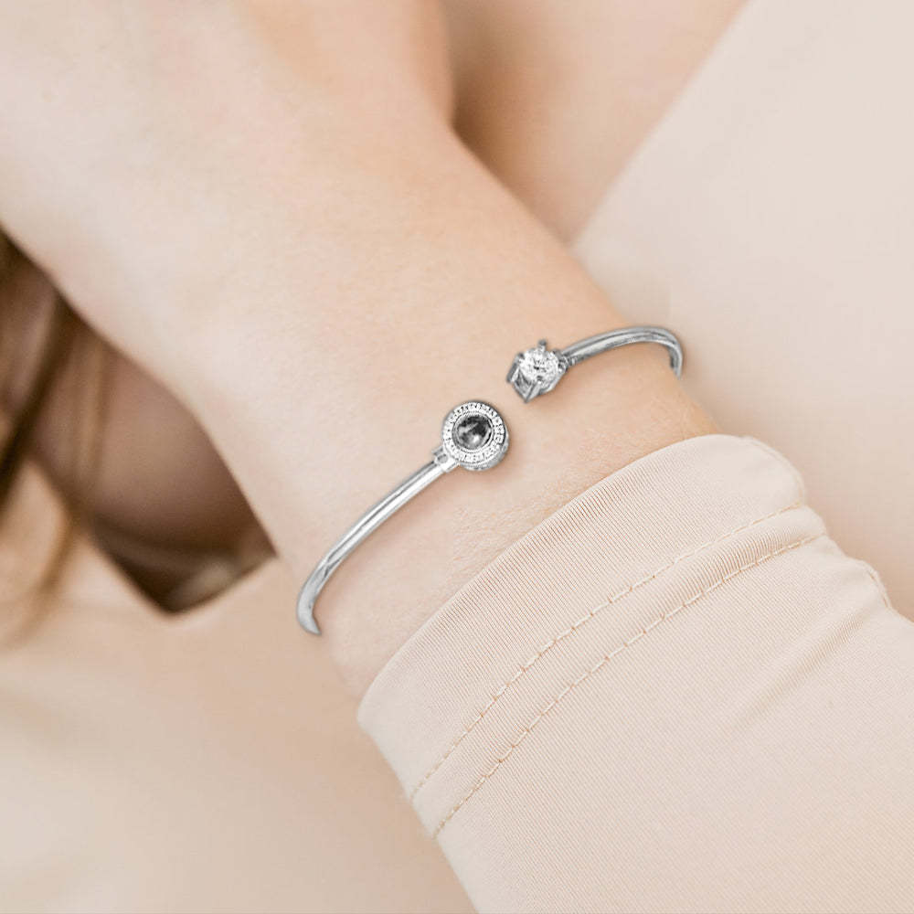 Custom Projection Bracelet Personalized Photo Bracelet Jewelry Gift for Her - 