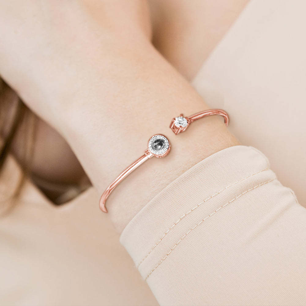 Custom Projection Bracelet Personalized Photo Bracelet Jewelry Gift for Her - 