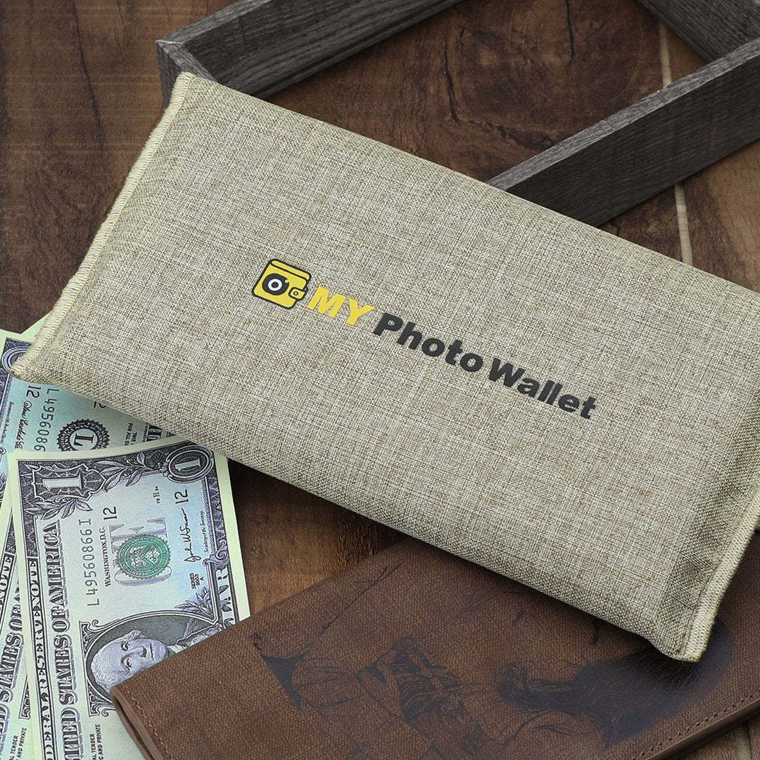 Women's Custom Photo Engraved Wallet Red Christmas Gifts