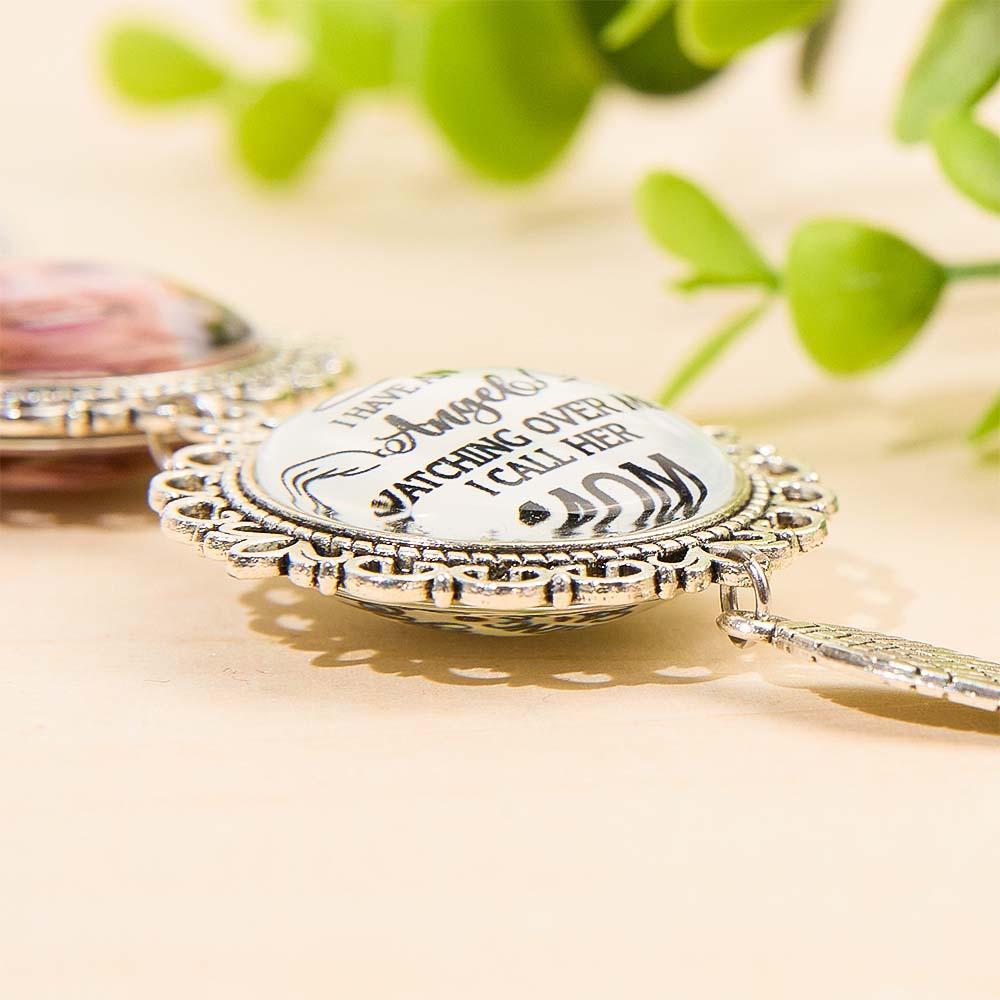I Have An Angel Watching Over Me - Personalized Photo Car Ornament