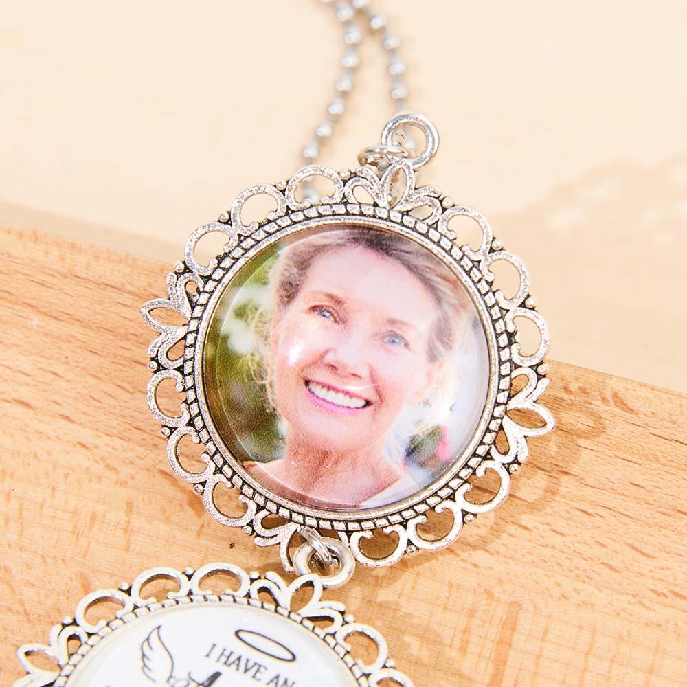 I Have An Angel Watching Over Me - Personalized Photo Car Ornament