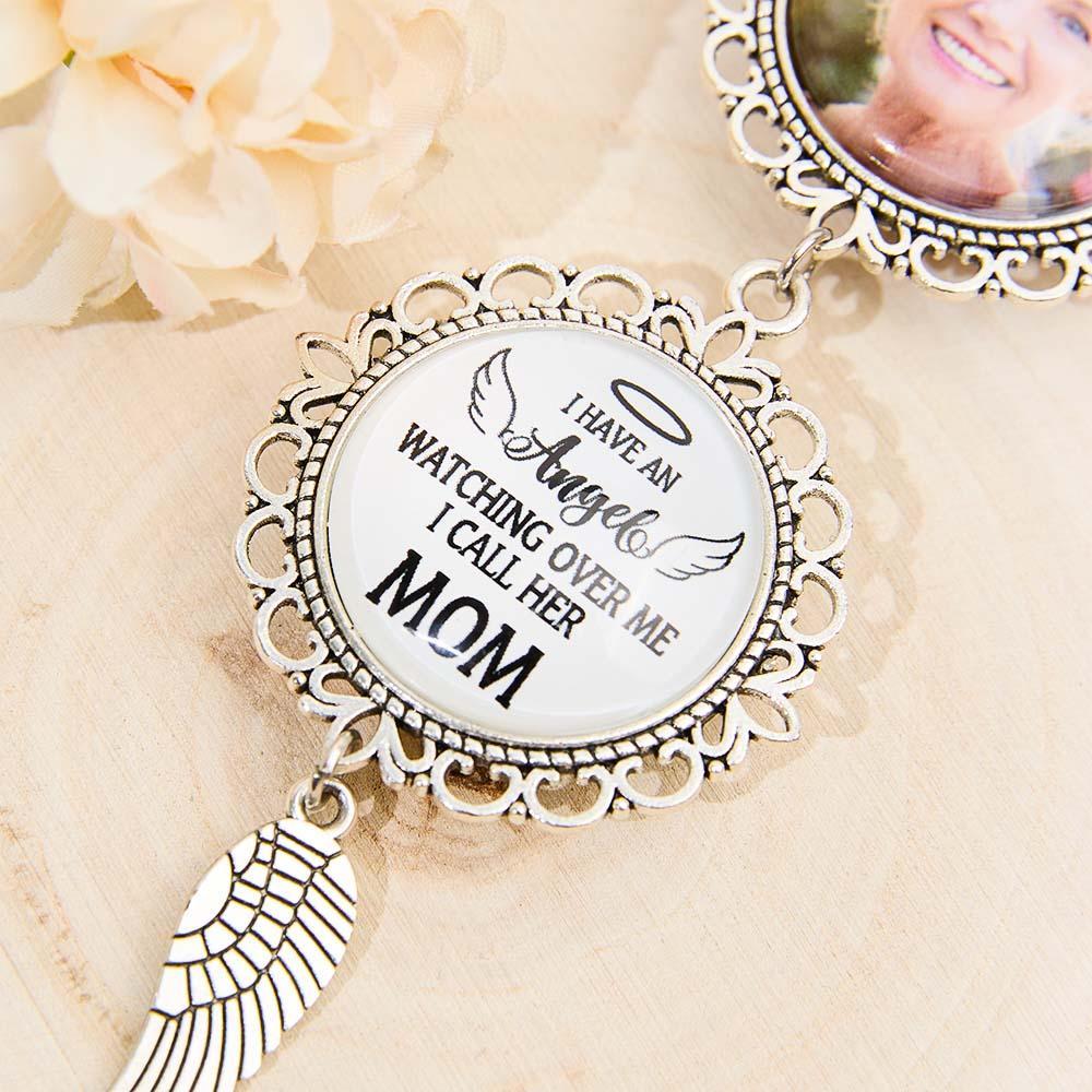 I Have An Angel Watching Over Me - Personalized Photo Car Ornament