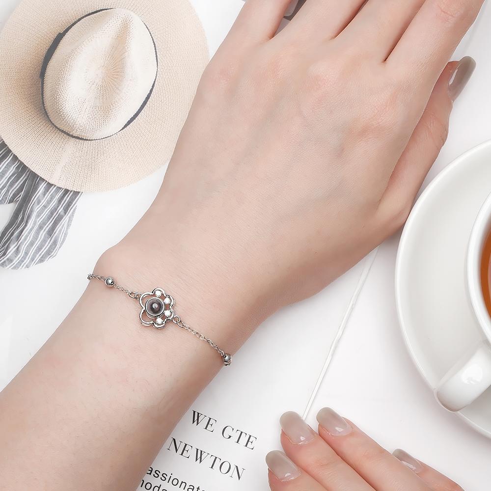 Custom Projection Bracelet Animal Footprint Cute Present for Pet Lover - 