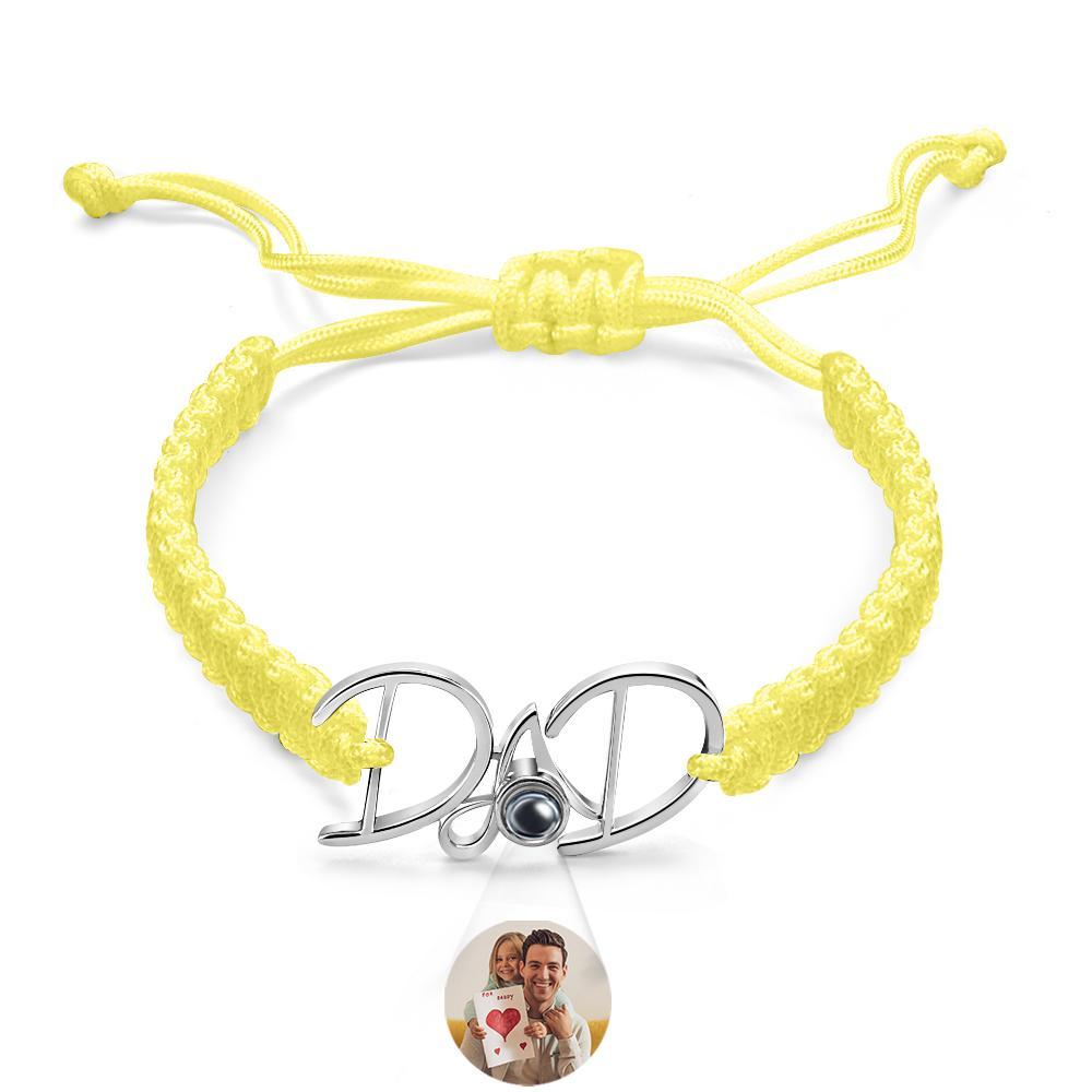 Custom Projection Bracelet Weave Gift for Dad - 