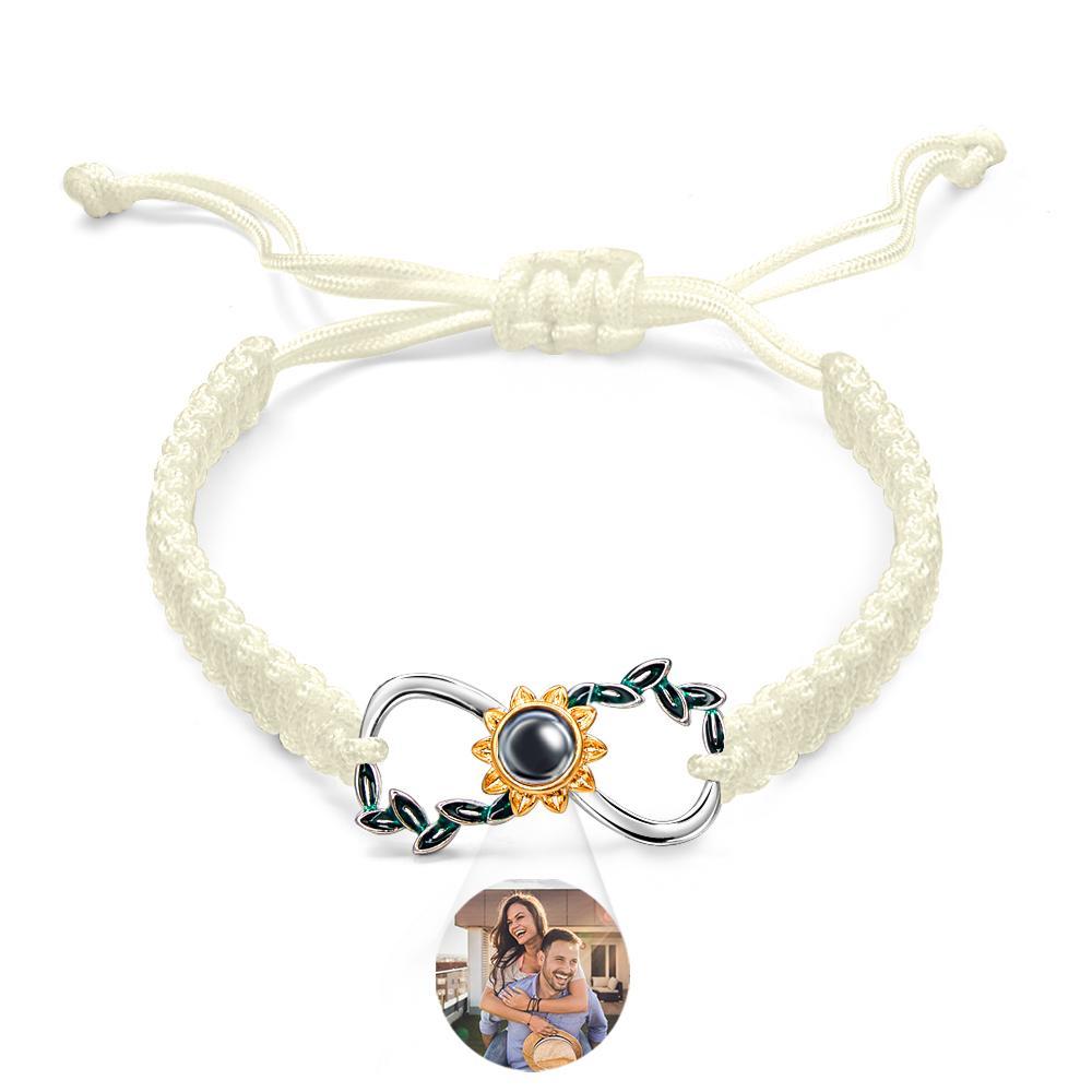 Custom Projection Bracelet Infinite Love Weave Couple Gift - 