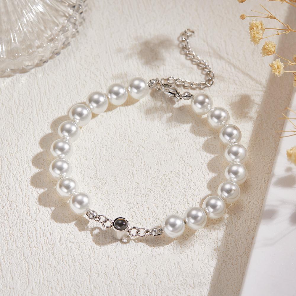 Custom Projection Bracelet Pearl Romantic Gift - 