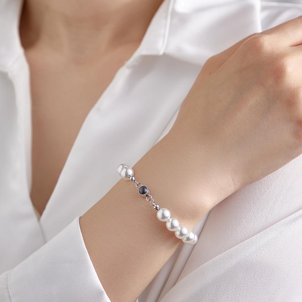 Custom Projection Bracelet Pearl Romantic Gift - 