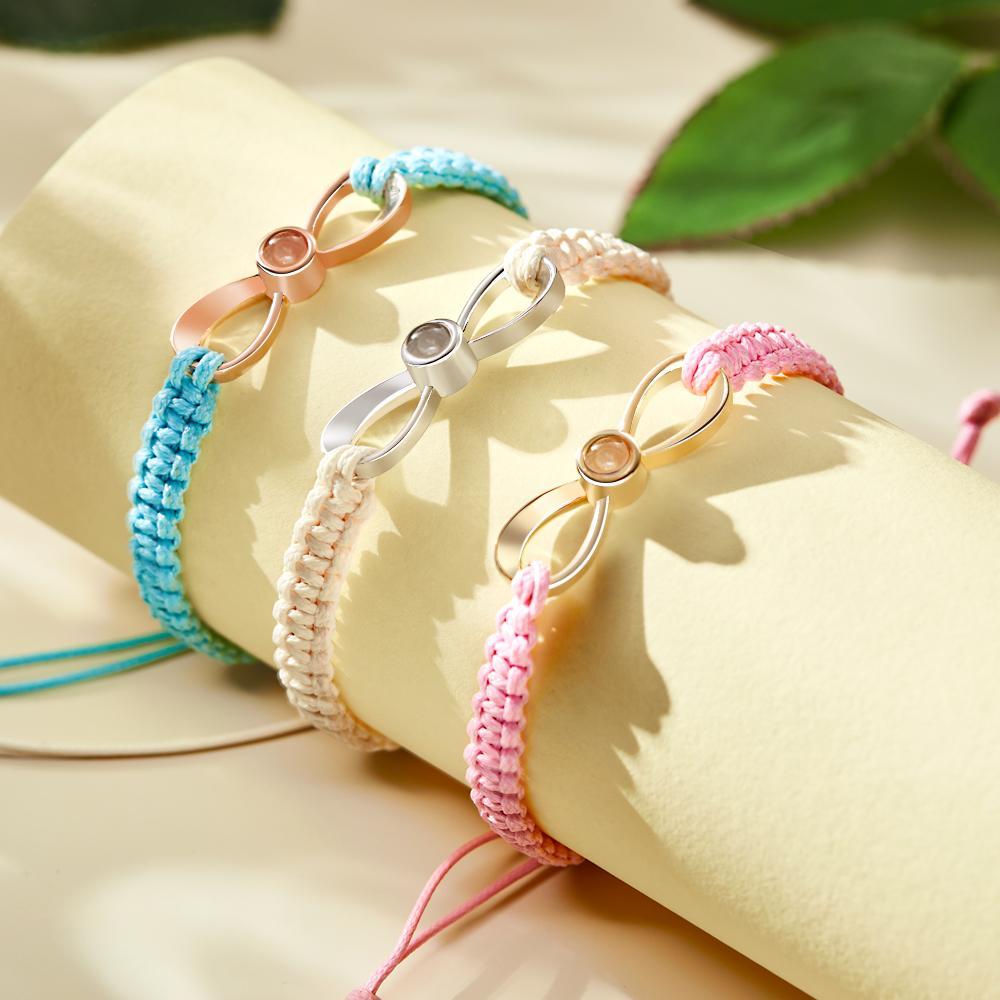 Custom Projection Photo Bracelet Creative Simple Gifts for Couple - 