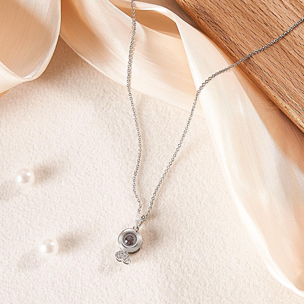 Custom Photo Projection Necklace Creative Trendy Couple Gifts - Myphotowallet