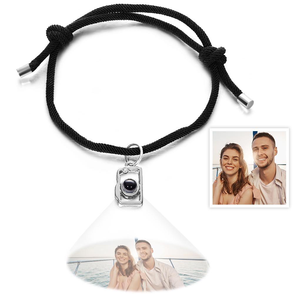 Custom Projection Photo Bracelet Creative Camera Couple Gifts - 