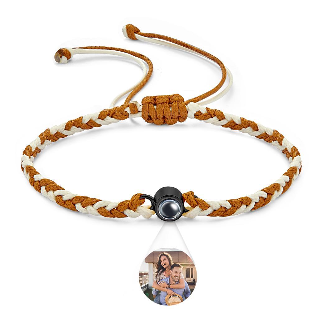 Custom Projection Bracelet Colorful Weave Fashion Gift - 