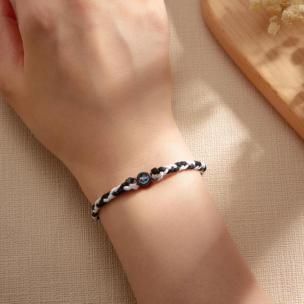 Custom Projection Bracelet Colorful Weave Fashion Gift - 