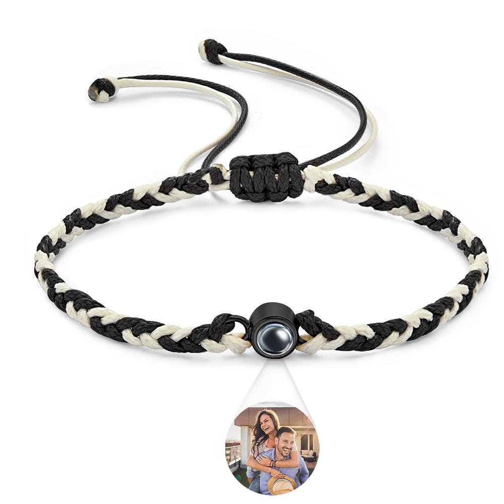 Custom Projection Bracelet Colorful Weave Fashion Gift - 