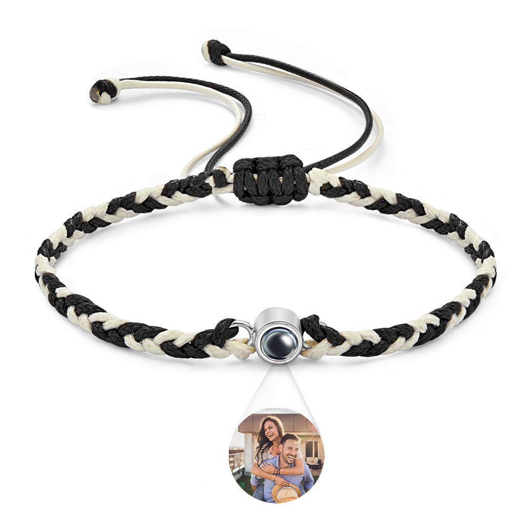 Custom Projection Bracelet Colorful Weave Fashion Gift - 