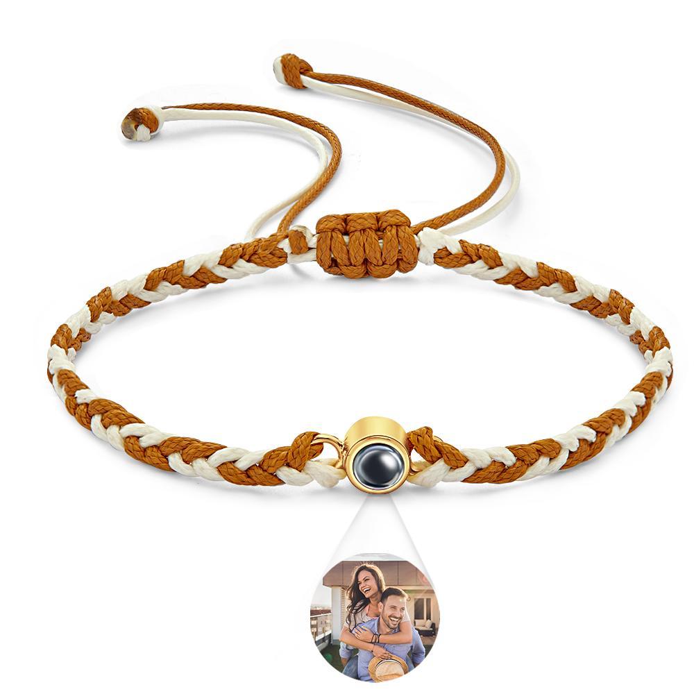 Custom Projection Bracelet Colorful Weave Fashion Gift - 