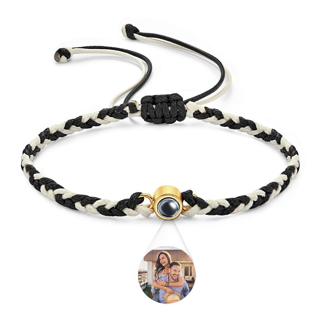 Custom Projection Bracelet Colorful Weave Fashion Gift - 
