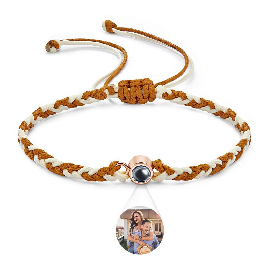 Custom Projection Bracelet Colorful Weave Fashion Gift - 