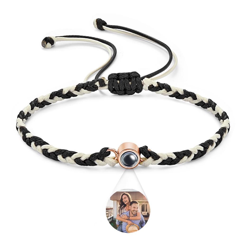 Custom Projection Bracelet Colorful Weave Fashion Gift - 