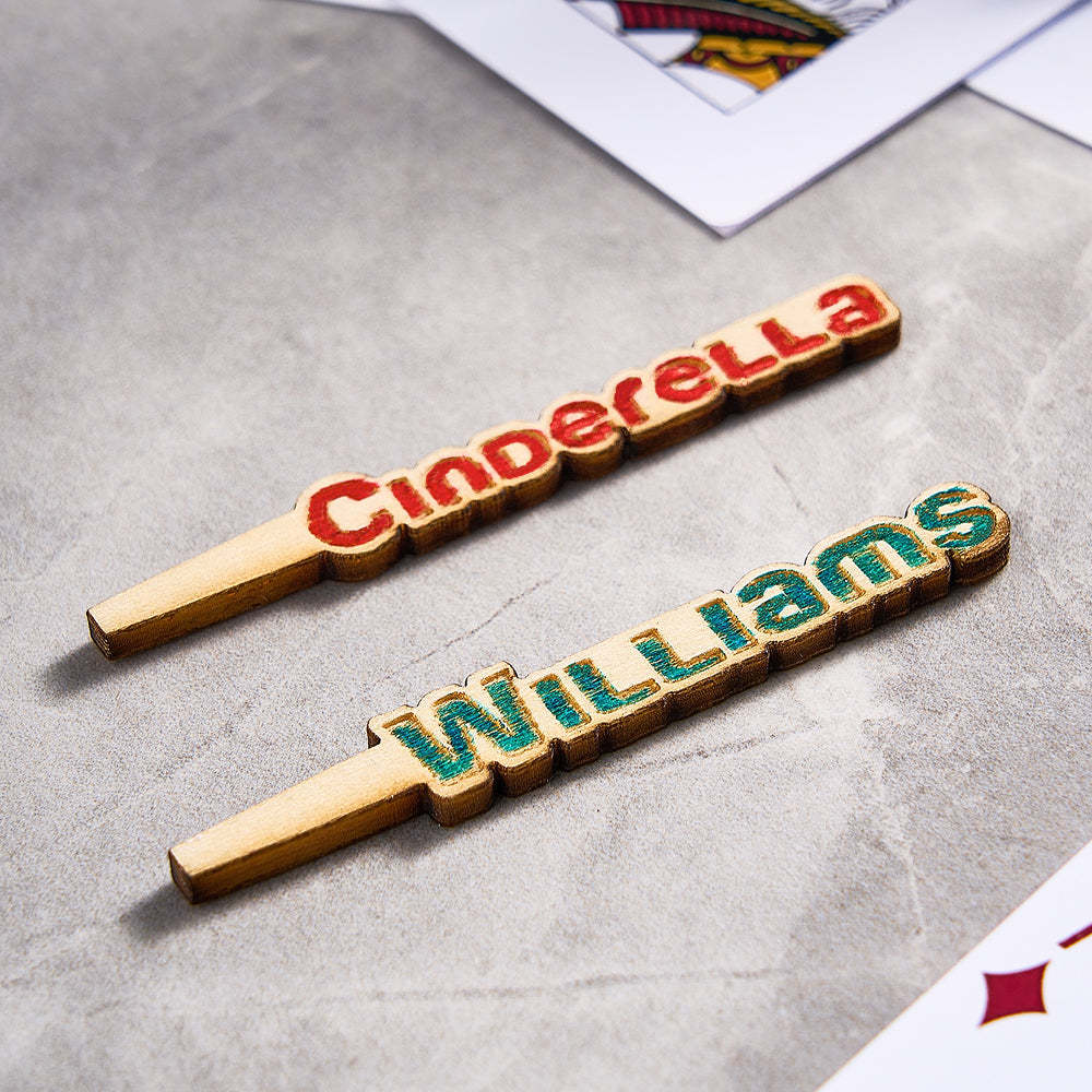 Personalized Cribbage Board Pegs with Name Wooden Cribbage Pegs(A set of 3pcs) -