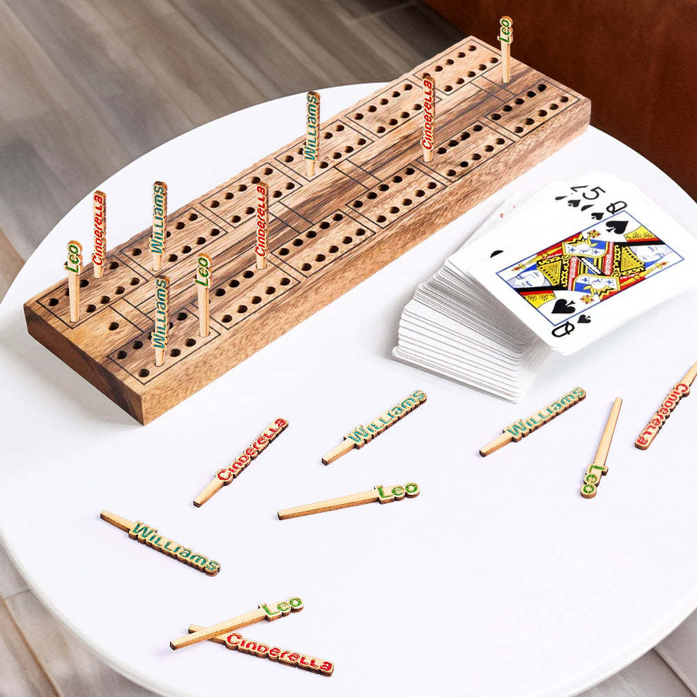Personalized Cribbage Board Pegs with Name Wooden Cribbage Pegs(A set of 3pcs) -