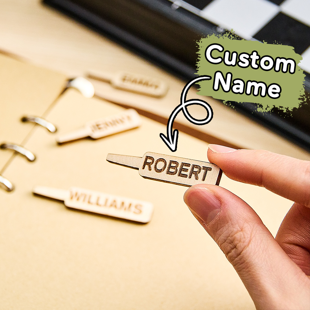 Personalized Wooden Cribbage Board Pegs Names Pegs For 2 Players ( Every player gets 2 pegs)