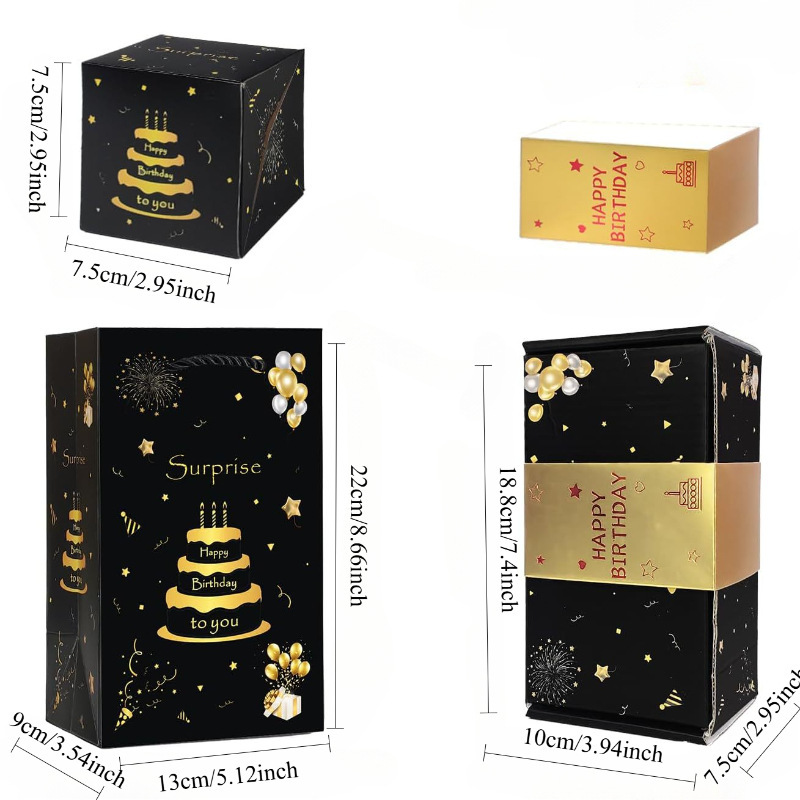 Graduation Explosion Gift Box Graduate Surprise Gift Boxes Exploding for Money Cash Holder for Congrats Grad Party