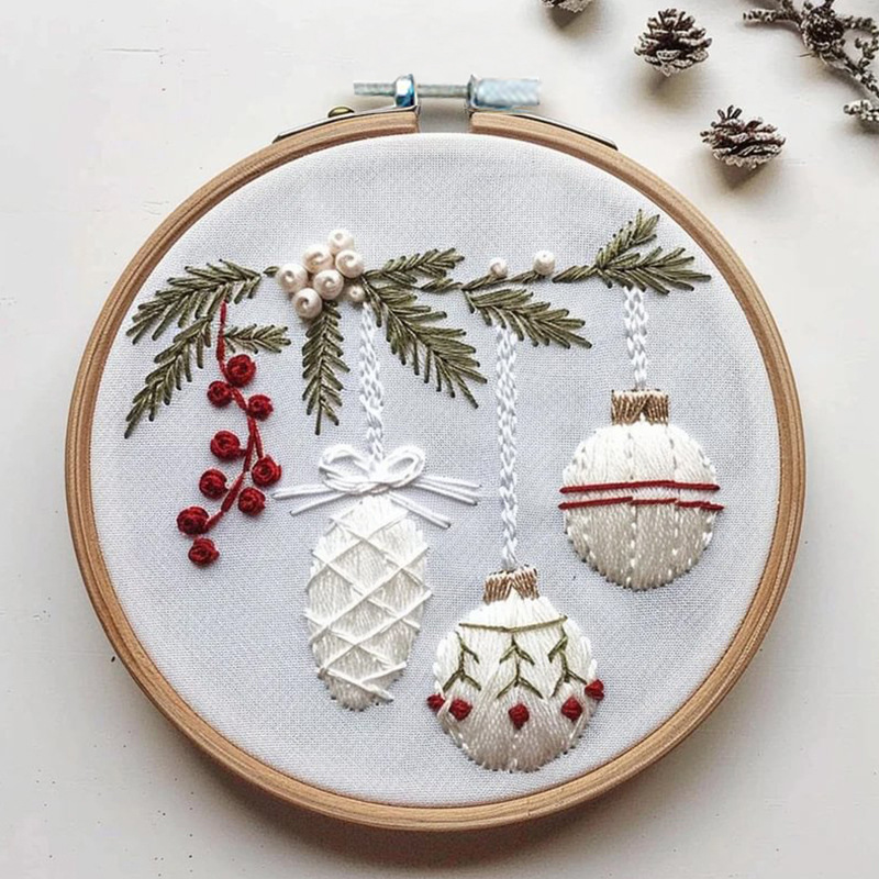Christmas Embroidery Kit DIY Handmade For Adults And Children Handmade Embroidery Kit With Stamping Embroidery Patterns Suitable For Adult Beginners Christmas Embroidery