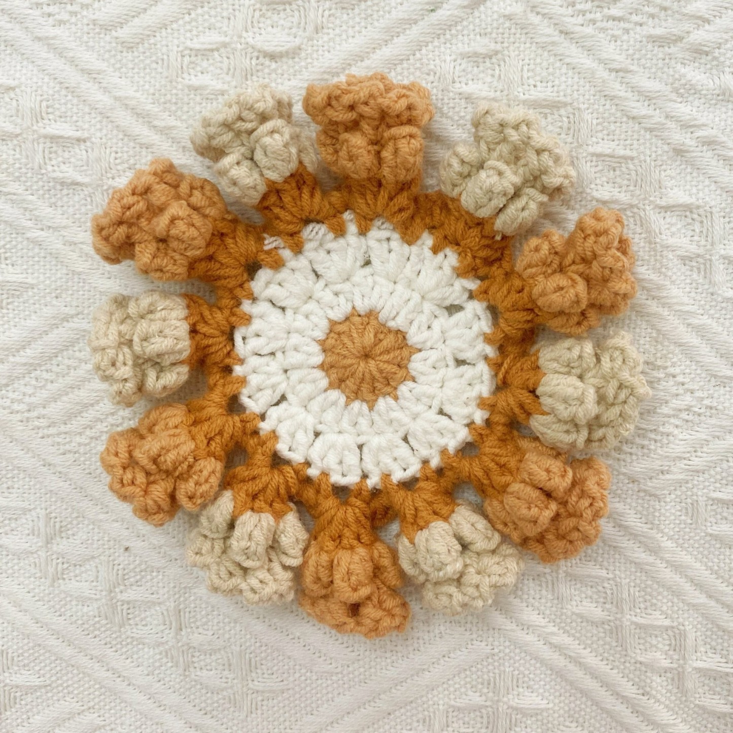 Handmade Crochet Lily of the Valley Coaster Set with Transformable Floral Design Eco-Friendly Home Decor Unique Gift for Mom