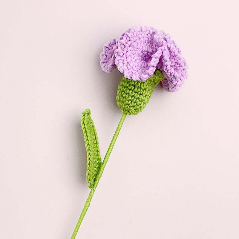 Carnation Crochet Flower Handmade Knitted Flower Gift for Lover - Myphotowallet