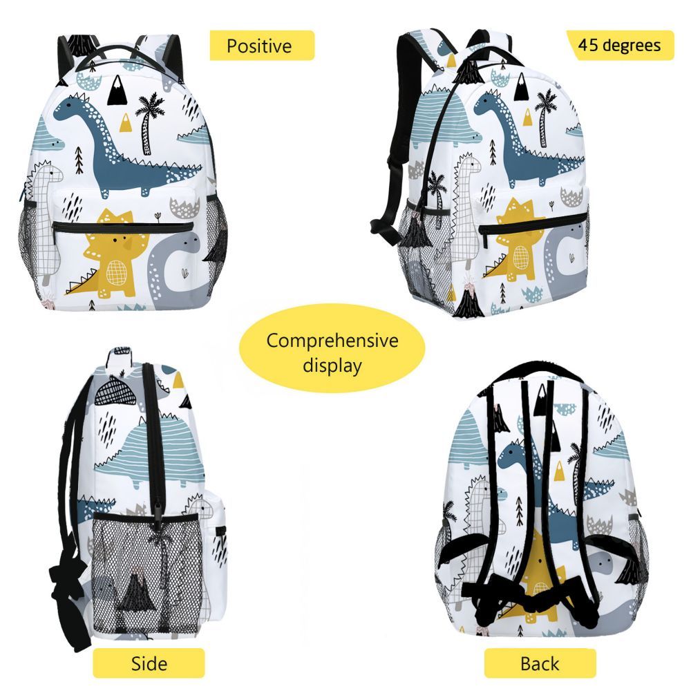 School Backpack Dinosaur Kids Bookbag Preschool Kindergarten School Bag for Boys Girls - 