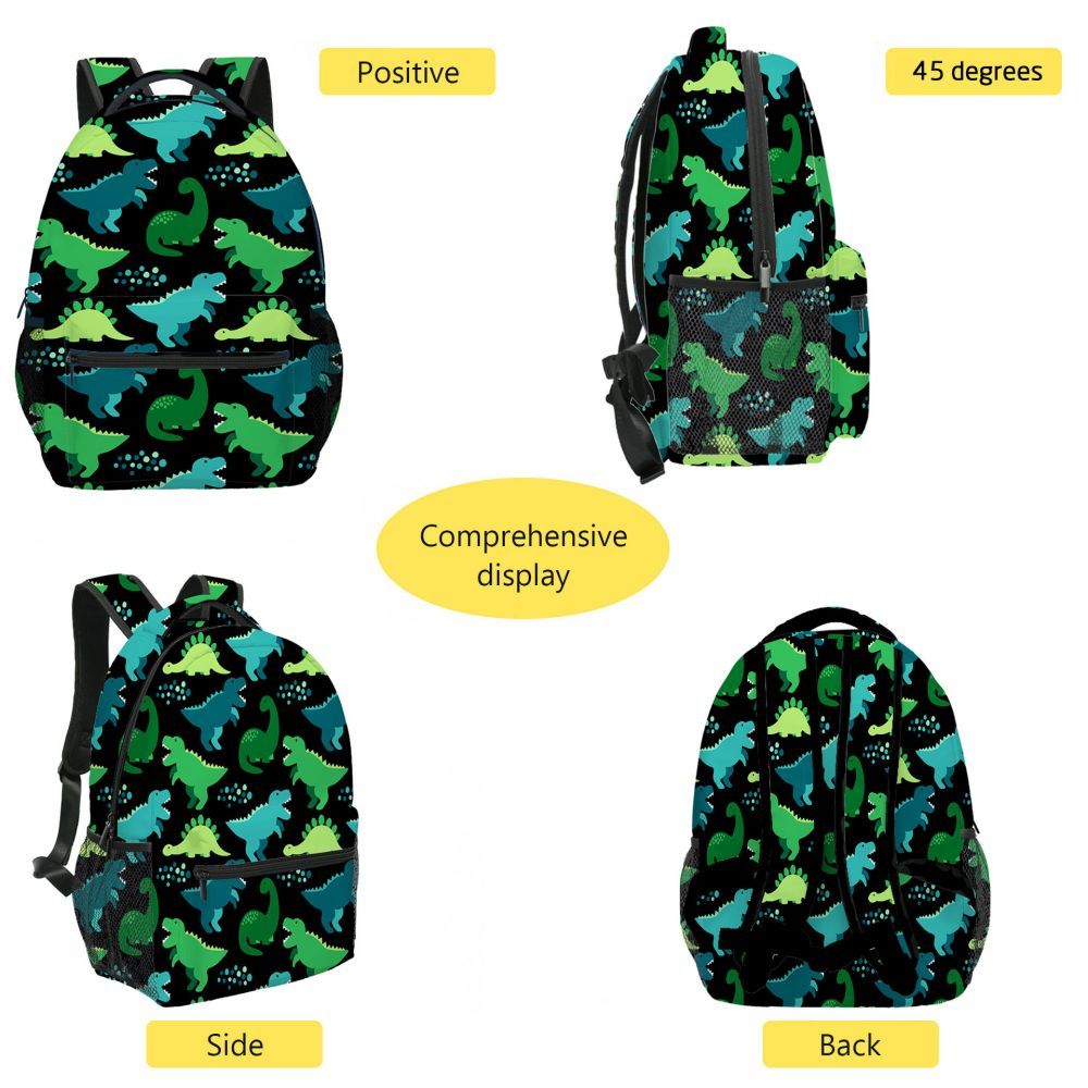 School Backpack Dinosaur Kids Bookbag Preschool Kindergarten School Bag for Boys Girls - 