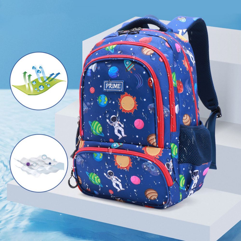 Rainbow School Backpack Astronaut Kids Bookbag Preschool Kindergarten School Bag for Boys Girls - 