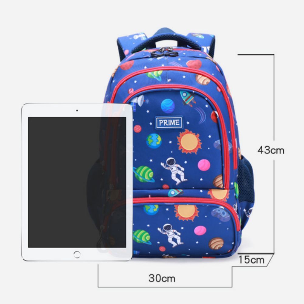 Rainbow School Backpack Astronaut Kids Bookbag Preschool Kindergarten School Bag for Boys Girls - 