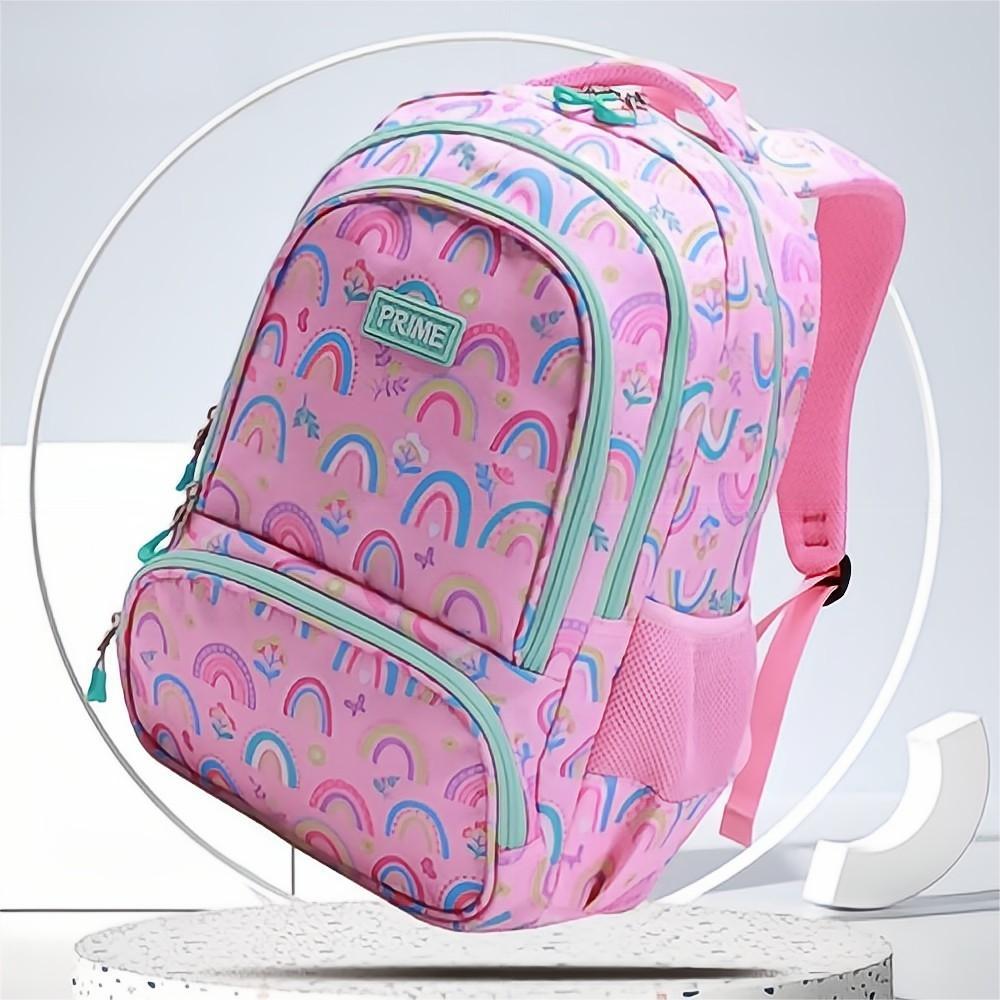 Rainbow School Backpack Astronaut Kids Bookbag Preschool Kindergarten School Bag for Boys Girls - 