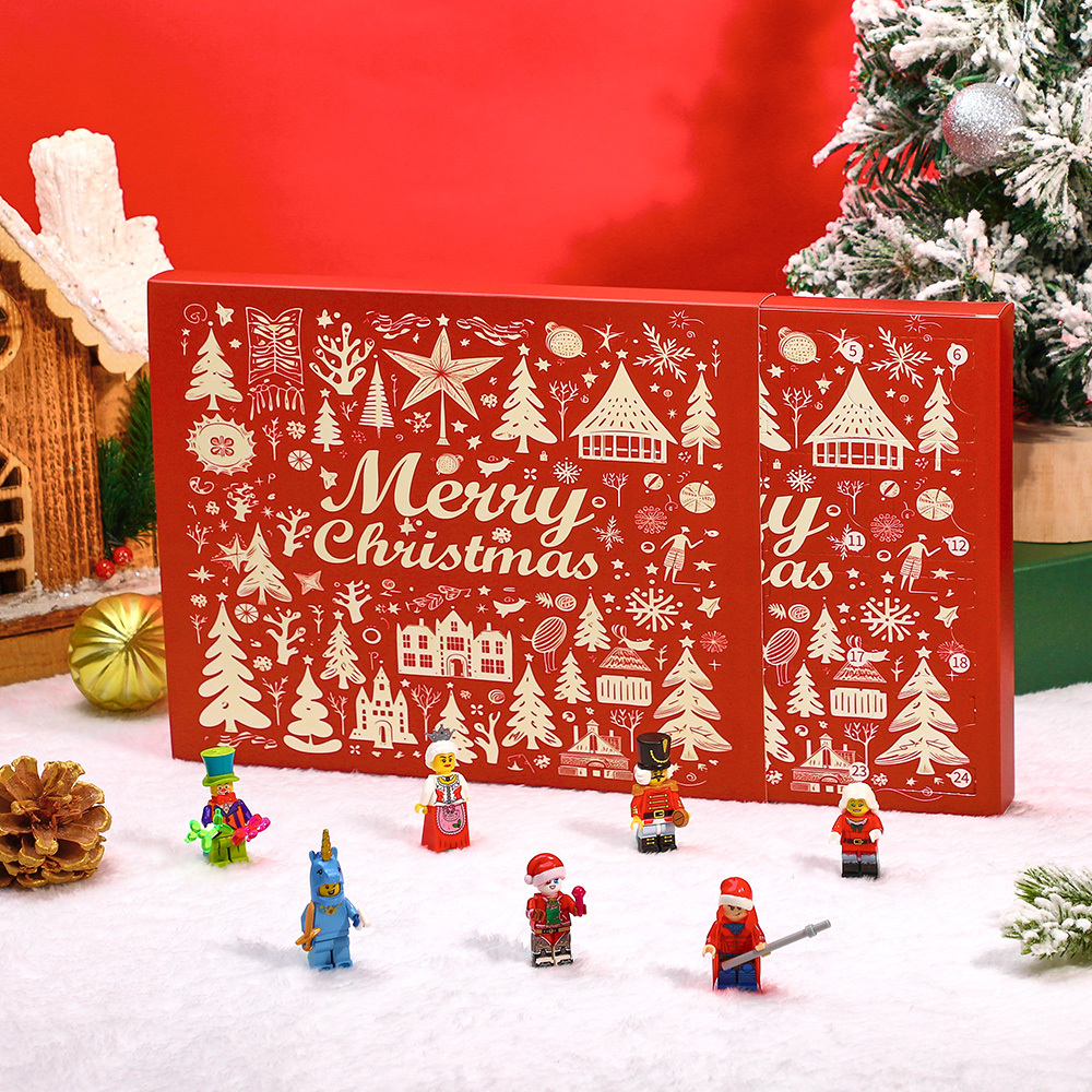 Christmas Minifig Calendar Advent 24Day Countdown Surprise The Ultimate Holiday Mystery: 24-Day Blind Box