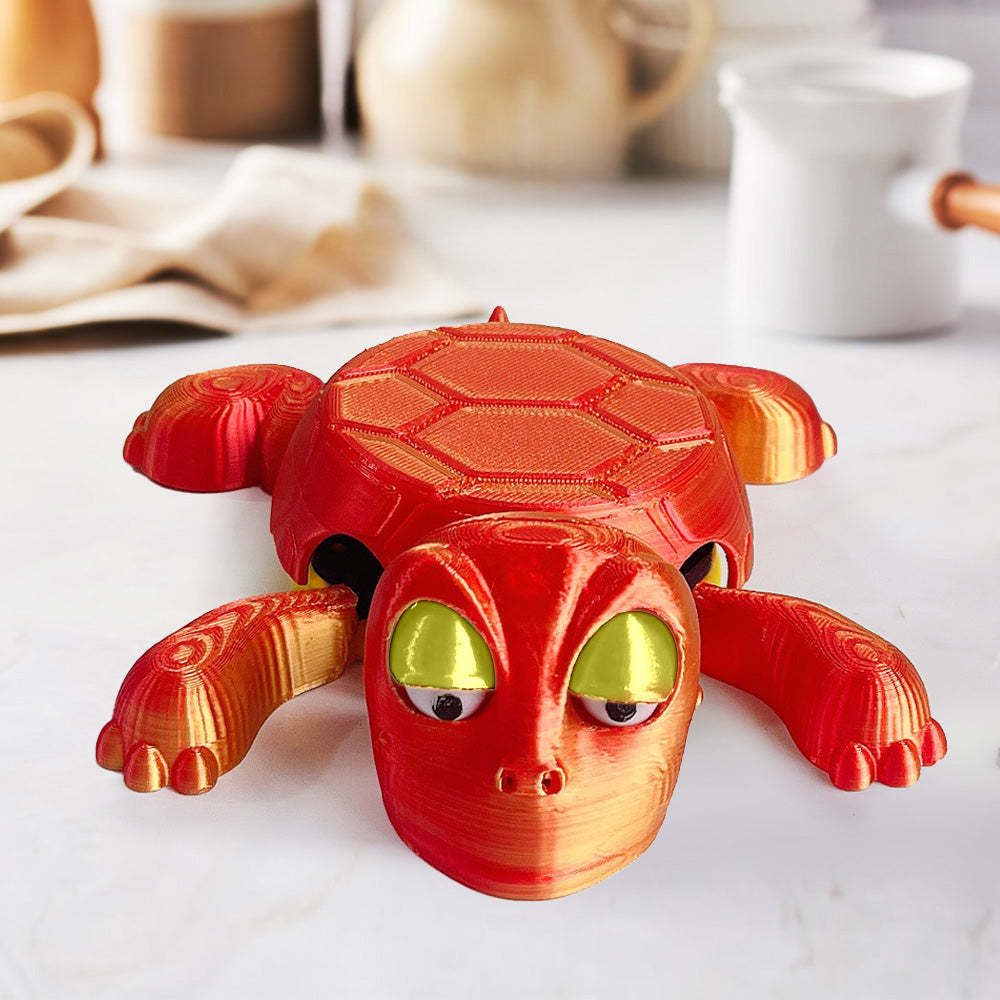 3D Printed Funny Turtle Coaster Creative Open Eyed Turtle Cup Holder Gift for Turtle Lover -
