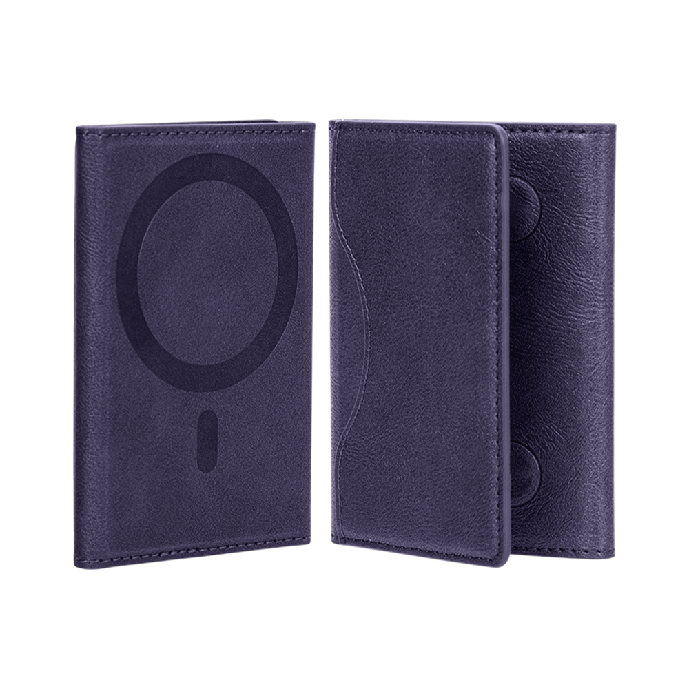 New Rotating Magnetic Wallet Stand – Multi-Card Holder with Secure Snap-On Design