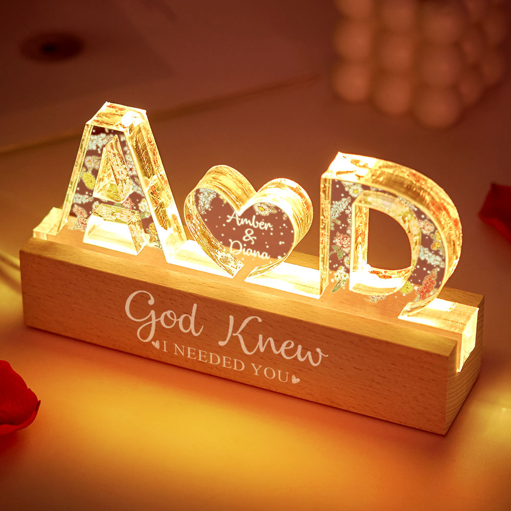 You & Me We Got This Custom Name - Personalized LED Night Light